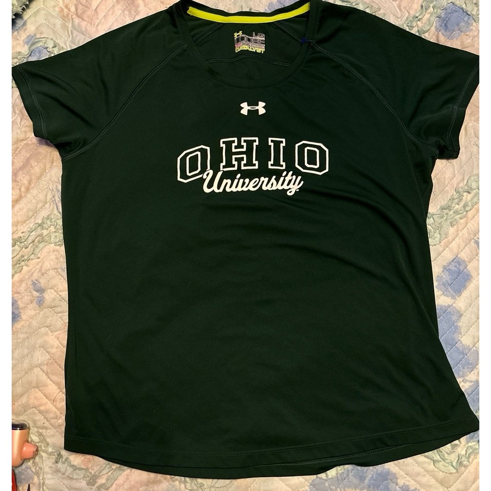 Under Armour‎ NCAA HeatGear Women's Loose Fit Catalyst Tee, Ohio University, L